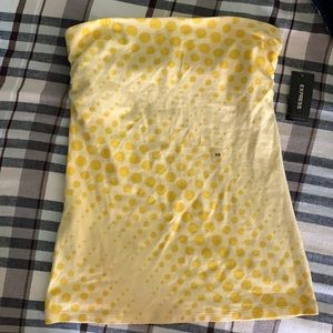 Yellow tube top